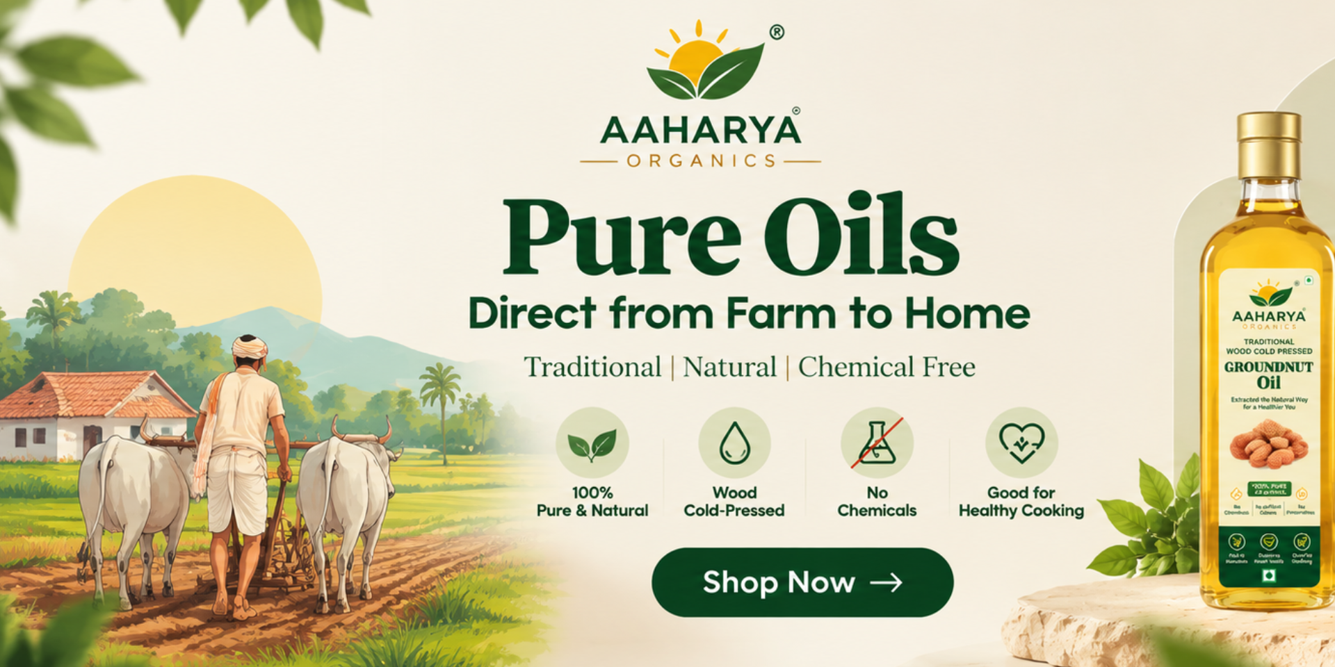 Aaharya Organics - Traditional Oils From Our Farms