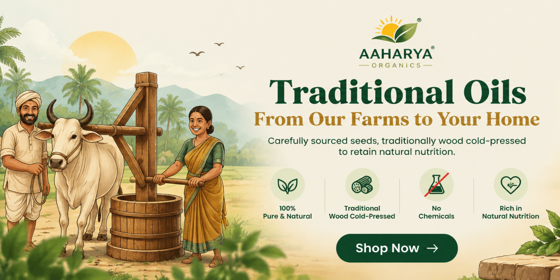 Aaharya Organics - Pure Sesame Oil